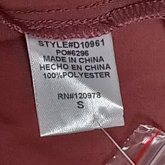 Entro Dress Women's Small Polyester 3/4‎  Sleeve Lace Accent Keyhole Flowy Red - Picture 11 of 16